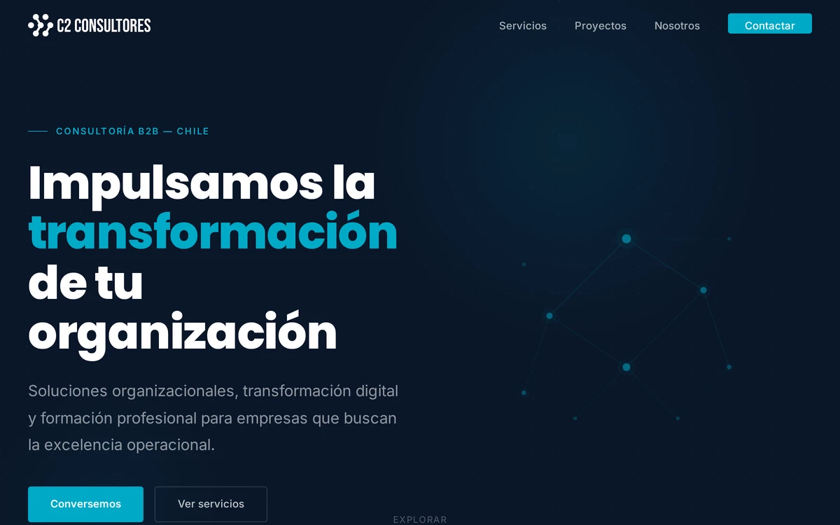 Pantalla del sistema de C2 Consultores